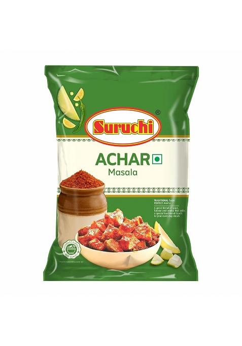 Suruchi Premium Achar Masala - 100G | Ready Pickle Powder With Free Tadka Hing Tangy & Spicy Mix For Homemade Pickles 100% Natural Ingredients, Perfect Any (Pack Of 1)