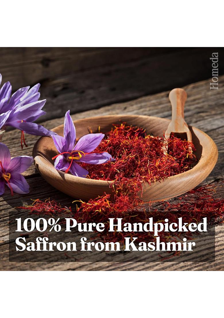 Homeda Kesar Saffron Original 1G / Pure Keshar Kashmiri | Kumkuma Puvvu Safron, Kungumapoo For Women, Zafran, Kasar, Kumkumapoovu, Keser, Certified Grade A 1 Gm