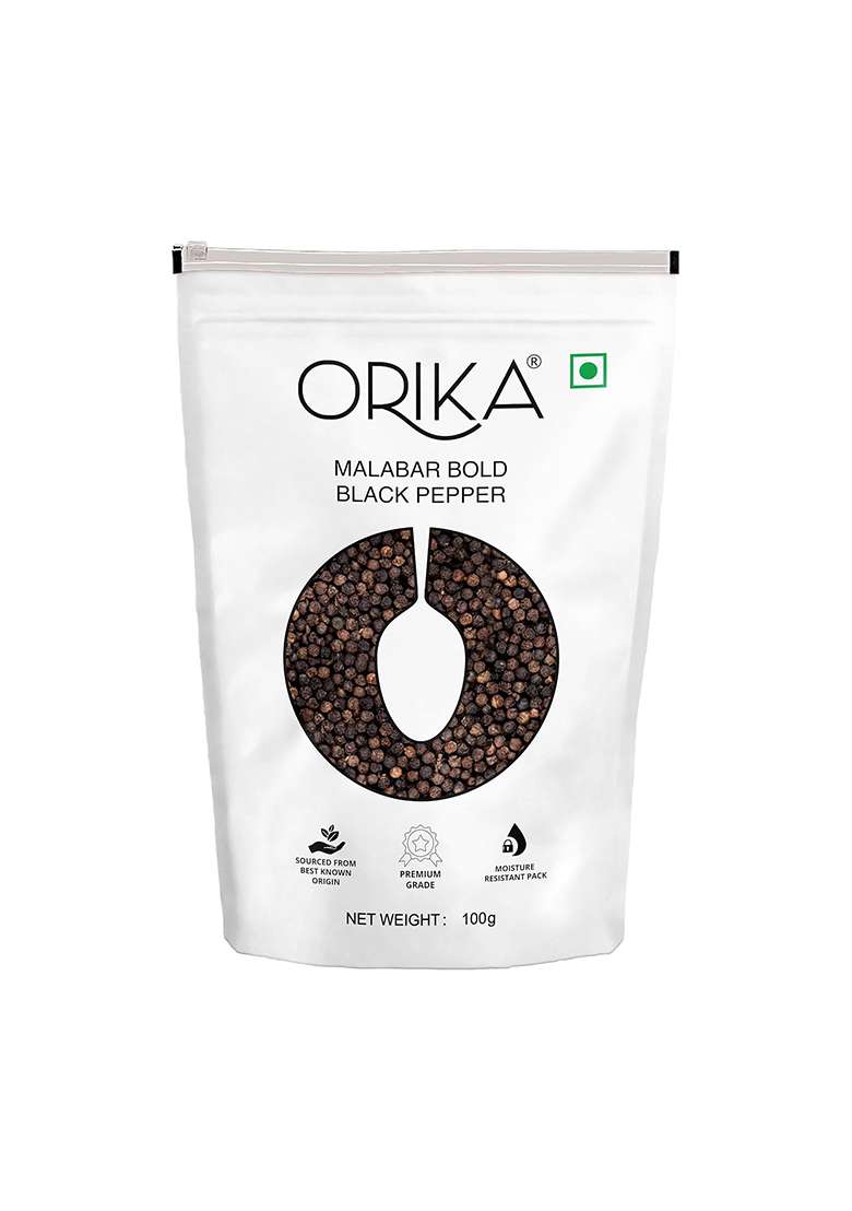 Orika Malabar Bold Black Pepper 100G - Indya