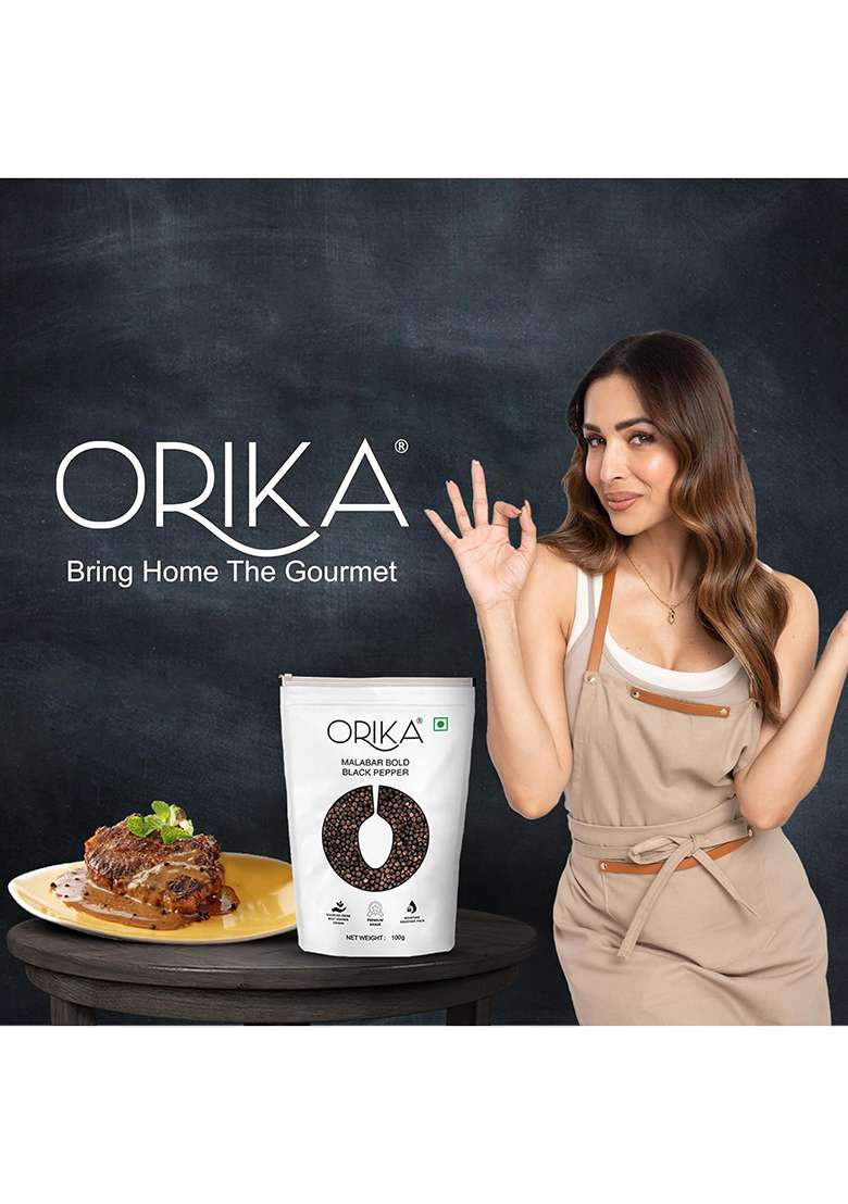 Orika Malabar Bold Black Pepper 100G - Indya