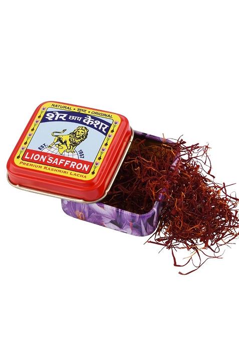 Lion Brand Saffron Original Kashmir Lacha Saffron/Kesar/Keshar (Certified Grade A) For Biryani, Beauty, Improved Health And Tilak (Pack Of 1 (1Gram))