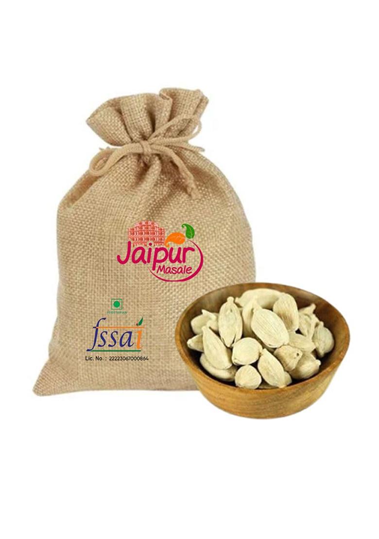 Shaan-E Jaipur Dry Fruits Whole White Cardamom | No Artificial Colours Or Preservatives Organic Badi Elaichi Sabut