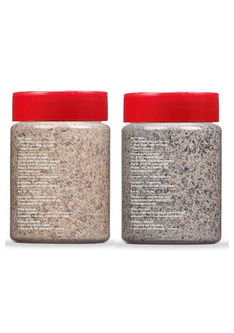 The Chef Co. & Acw Combo Of Phase 1 (150Gm) And 2 (130Gm) | Seed Cycling Mix Flax Seeds Pumpkin Blend Sesame Sunflower 100% Natural Healthy Snack - Indya