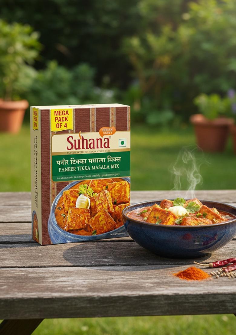 Suhana Panner Tikka Spice Mix Mega Pack 200G| Easy To Cook Paneer Gravy