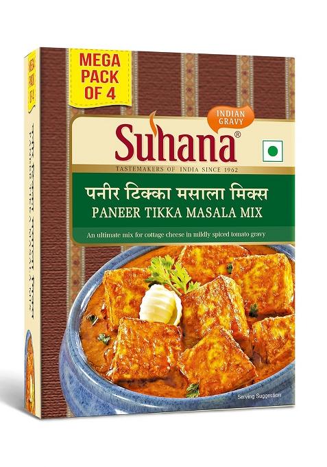 Suhana Panner Tikka Spice Mix Mega Pack 200G| Easy To Cook Paneer Gravy