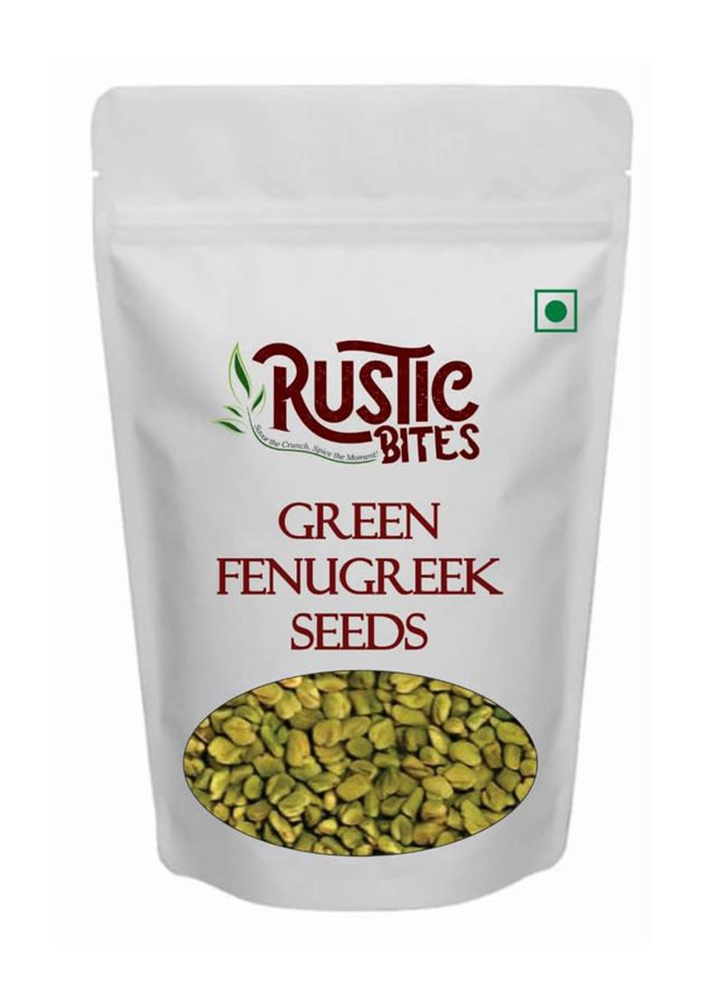 Rustic Bites Green Methi Seeds | Natural Fenugreek Rich In Flavor Whole For Cooking, Sprouting & Home Remedies 100Gm