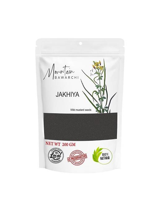 Mountain Bawarchi Jakhiya - 200G | Black Seeds Wild Mustard Seed Rai