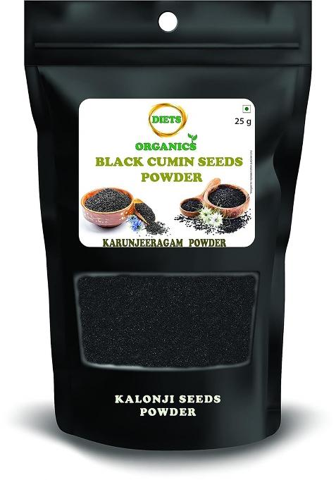 Diets Organics Karunjeeragam Powder | Kalonji Black Cumin -25 G