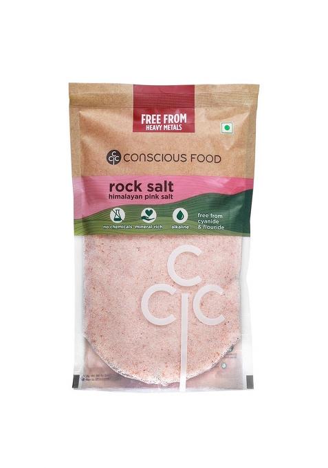 Conscious Food Himalayan Pink Salt | 1 Kg Mineral Rich Natural & Unrefined Rock Pure Sendha Namak No Chemicals