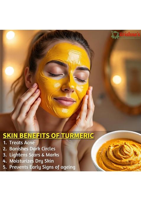 Krishna'S Charioteer Fresh Turmeric Roots (Kacchi Haldi) 250 Grams | Natural, 100% Chemical-Free, High Curcumin Ideal For Cooking, Herbal Teas, Skincare & Traditional Ceremonies Natural Immunity Booster Ayurvedic Herb