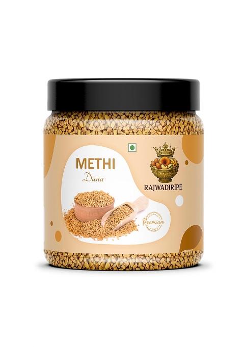 Rajwadiripe Organic Fenugreek Seeds | Whole Natural Sabut Methi Dana Chemical-Free & Unpolished Ideal For Cooking Health Benefits (500Gm)