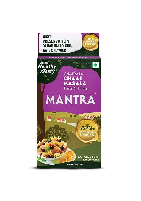 Emami Healthy And Tasty & Mantra Chatpata Chaat Masala (100G) | Ground Using Cryo Grinding Technology Retains Maximum Essential Oils No Added Colour Preservatives