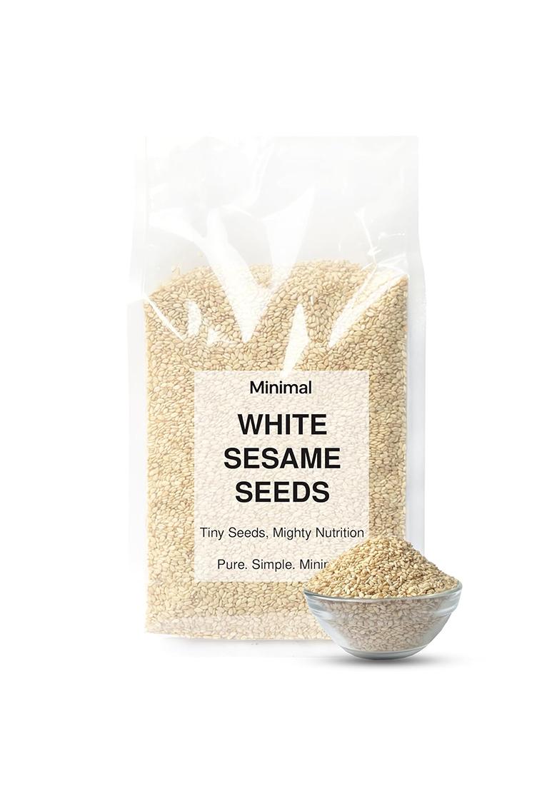 Minimal Raw Organic White Sesame Seeds 1Kg