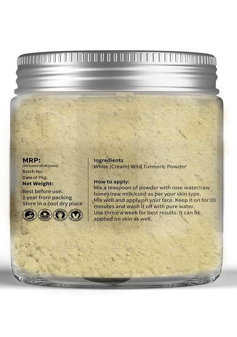 Looms & Weaves White Wild Turmeric Powder 50 Gm (Rarely Available And Nature'S Best Remedy For Skin Care)