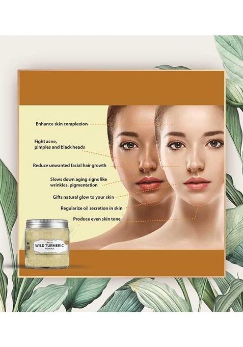 Looms & Weaves White Wild Turmeric Powder 50 Gm (Rarely Available And Nature'S Best Remedy For Skin Care)