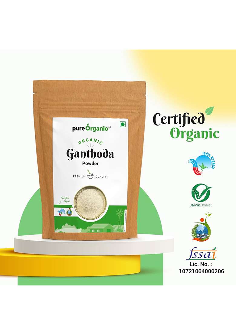 Pure Organio Organic Ganthoda Powder - Piplamool (100Gm) - Indya