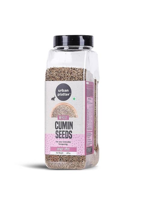 Urban Platter Whole Cumin Seeds, 400G (Sabut Jeera | Spices Everyday Use Indian Khada Masala)