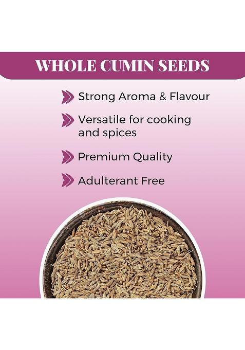 Urban Platter Whole Cumin Seeds, 400G (Sabut Jeera | Spices Everyday Use Indian Khada Masala)