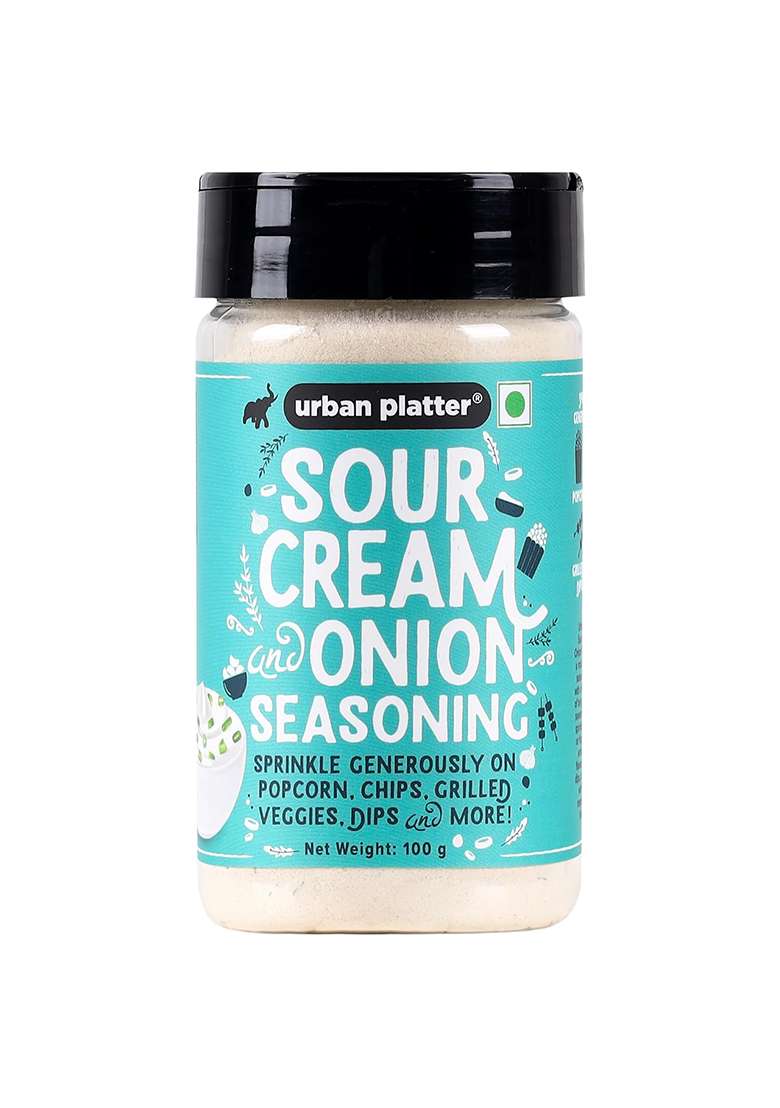 Urban Platter Sour Cream And Onion Seasoning, Perfect For Pop Corn, Pasta, Fries, Dairy-Free, 100 G - Indya