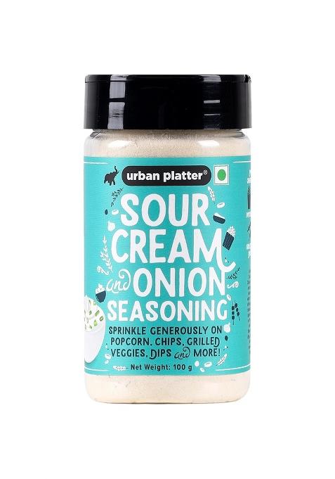 Urban Platter Sour Cream And Onion Seasoning, Perfect For Pop Corn, Pasta, Fries, Dairy-Free, 100 G