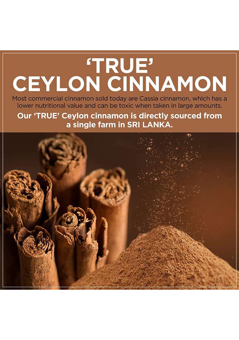 Namo Organics Ceylon Cinnamon Powder - 100G (50Gx2) Dalchini Sticks Grounded | Perfect For Baking, Cooking & Smoothies - Indya