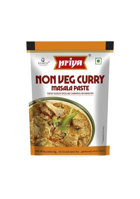 Priya Non Veg Masala Paste Total 360Gm | 90G Each (Pack Of 4) I Ready To Cook Naturally Processed Authentic Aroma And Flavour For Cooking