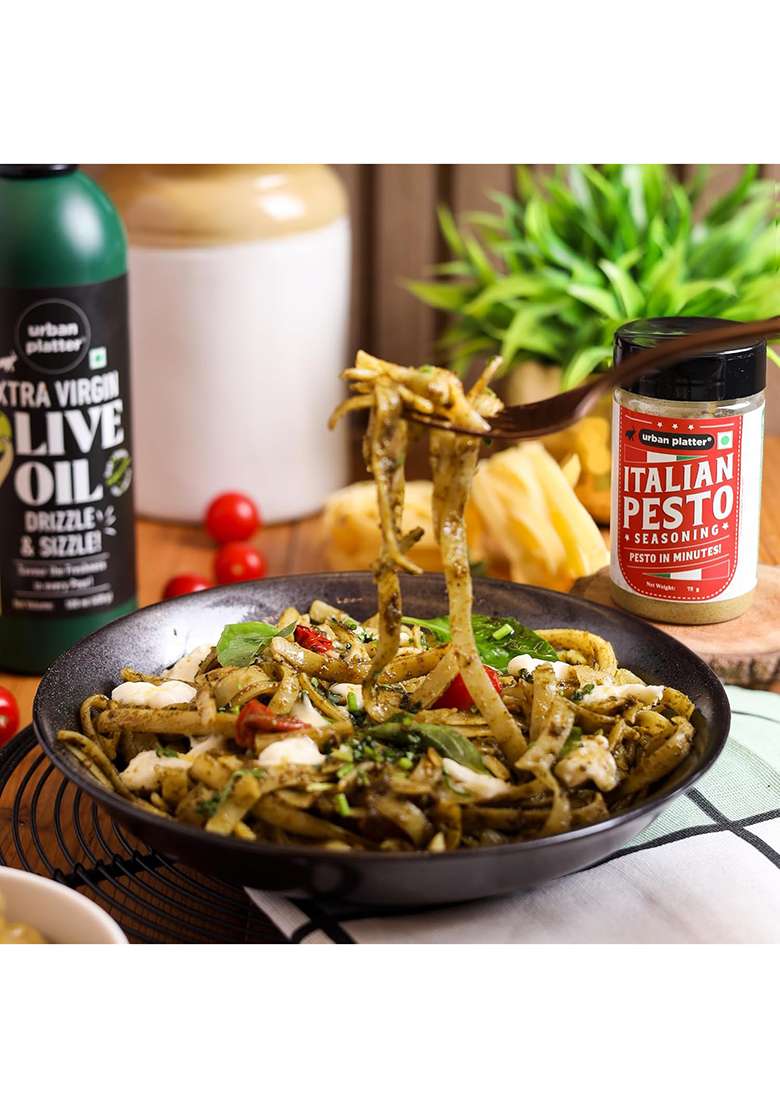 Urban Platter Italian Basil Pesto Seasoning, 75G (Instant & Flavourful | Plant-Based Perfect For Pasta, Salads, Snacks) - Indya