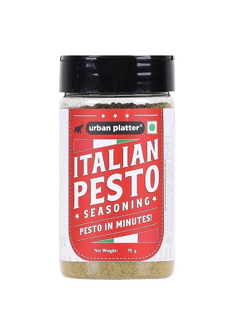 Urban Platter Italian Basil Pesto Seasoning, 75G (Instant & Flavourful | Plant-Based Perfect For Pasta, Salads, Snacks)