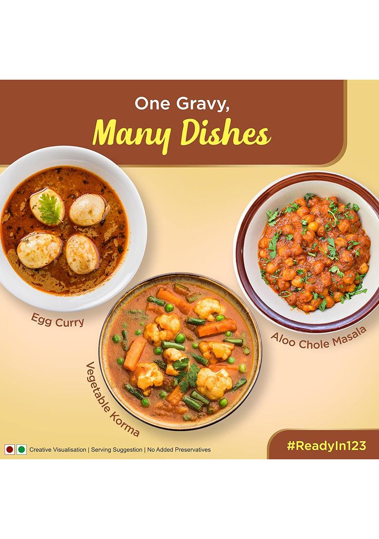 Itc Master Chef Korma Masala All-Purpose Gravy 200 Gm, Ready To Cook Indian Base Curry Paste, E