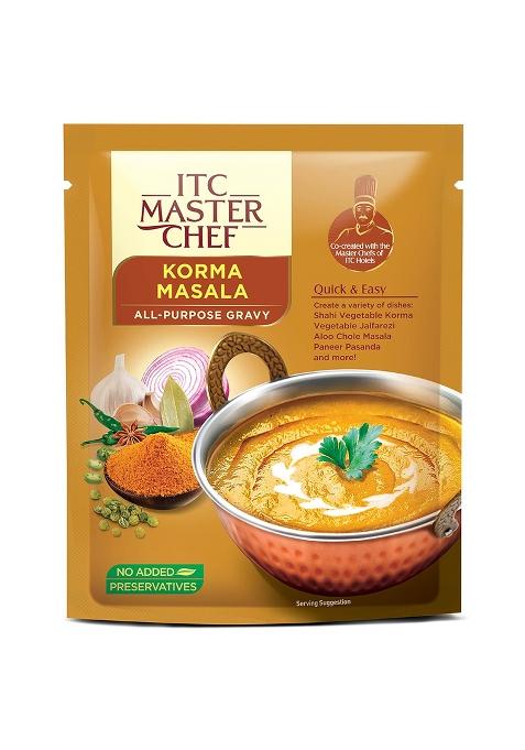 Itc Master Chef Korma Masala All-Purpose Gravy 200 Gm, Ready To Cook Indian Base Curry Paste, E