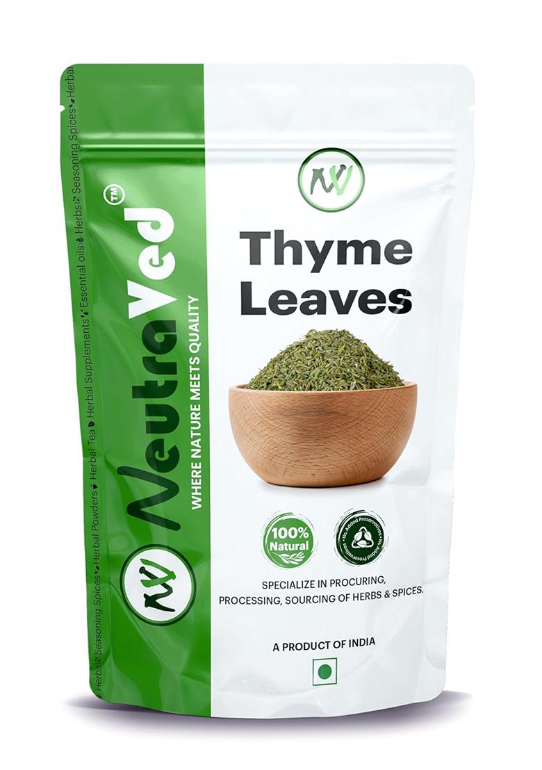 Neutraved Thyme Leaves | Use For Herb Seasoning & Herbal Tea Dried Ground Like Fresh