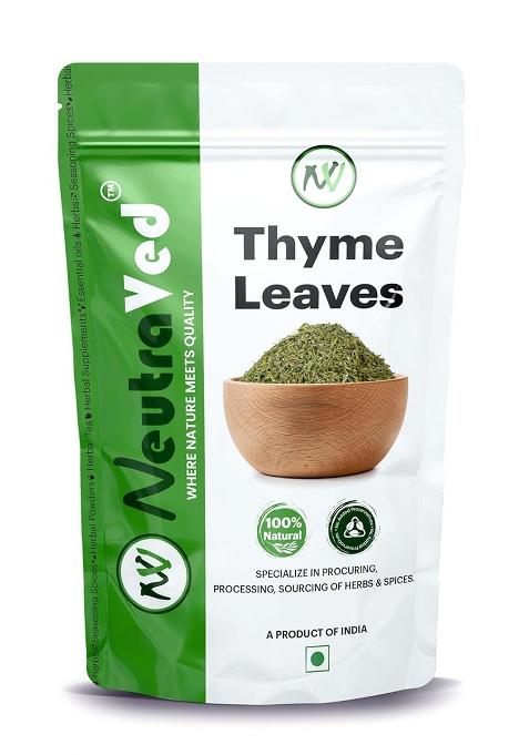 Neutraved Thyme Leaves | Use For Herb Seasoning & Herbal Tea Dried Ground Like Fresh - 70G