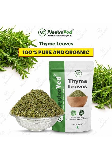 Neutraved Thyme Leaves | Use For Herb Seasoning & Herbal Tea Dried Ground Like Fresh