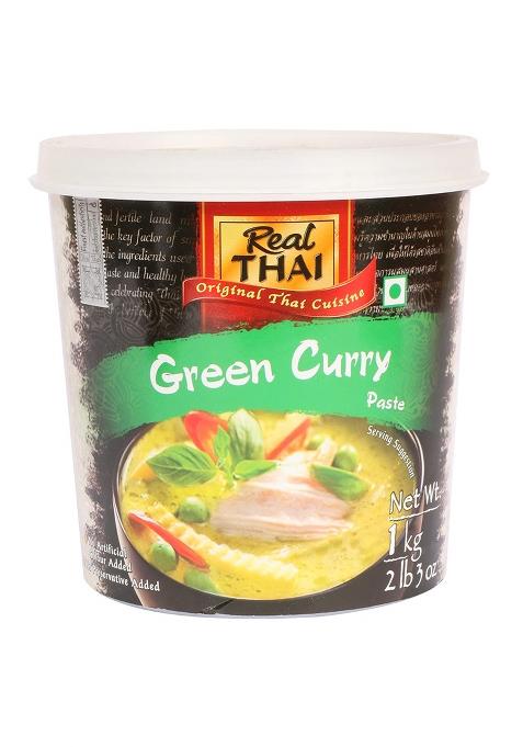Real Thai Original Cuisine Green Curry Paste, 35.27 Oz / 1 Kg