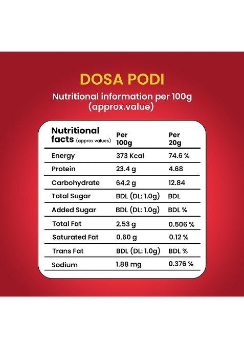Murugan Idli Dosa Podi Pack Of 2 (200G + 200G) | Authentic South Indian Spiced Powder For Dosa, Perfect Breakfast, Snacks & Cooking Traditional Flavor Rich Taste