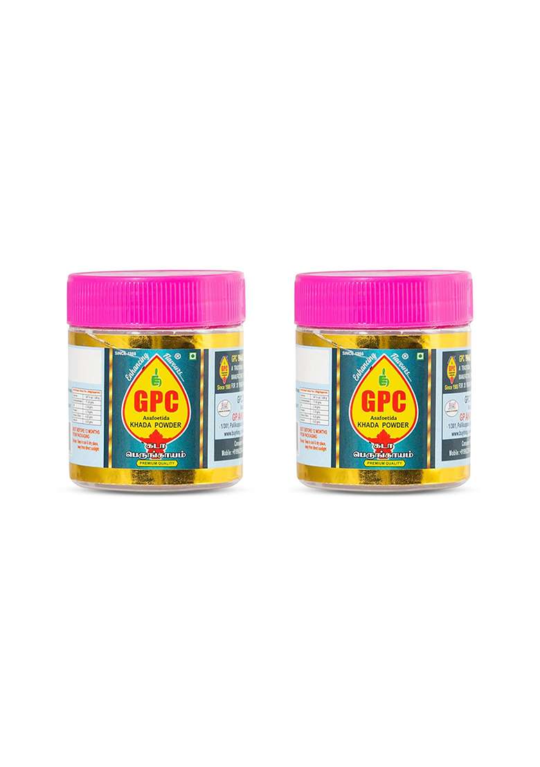 Gpc Asafoetida/Khada Powder 5G Pack Of 2 | 100% Pure Raw Hing, Clean & Sorted Gluten-Free Rasam Special Hing Digestive, Antibacterial Immunity-Boosting Spice - Indya