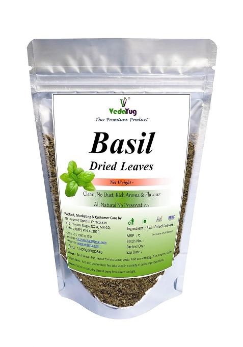 Vy Vedayug Basil Leaves Dried/Sweet Leaf/Herbs/Seasoning/Tea : 70Gram