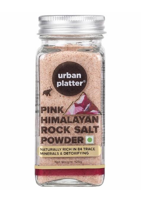 Urban Platter Pink Himalayan Rock Salt Powder, 125G (Unrefined | Natural Additive Free)