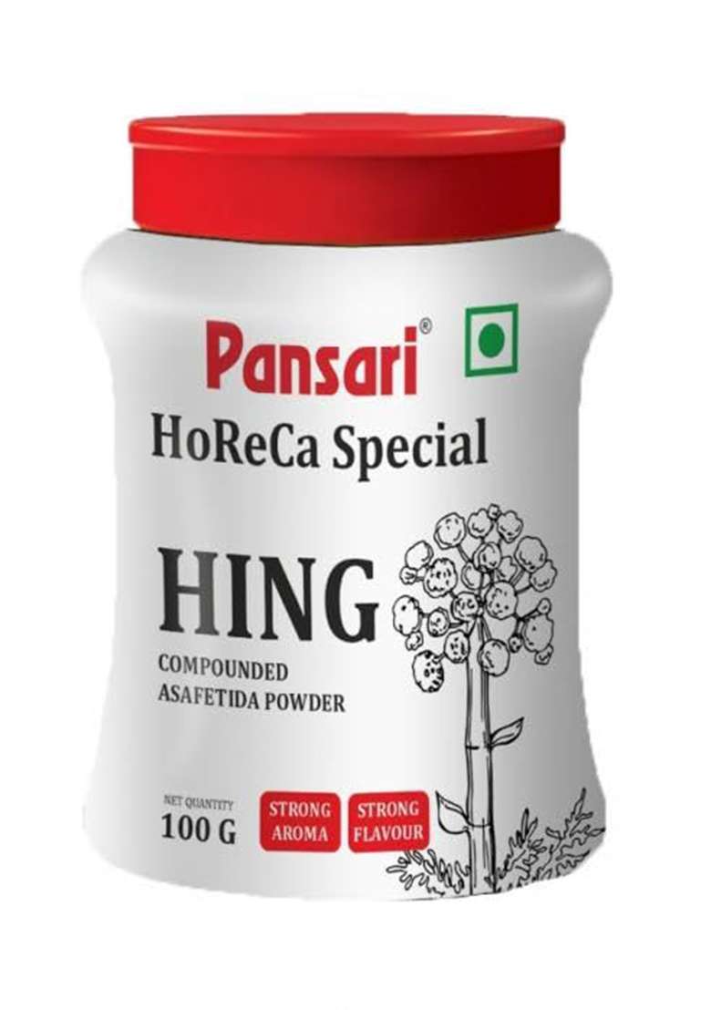 Pansari Hing Powder 100G | Compounded Asafoetida Strong Aroma & Flavor 100% Pure Authentic For Indian Cooking, Curries, Dal Pickles Long Shelf Life - Indya