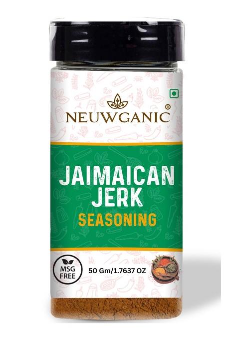 Neuwganic - Jamaican Jerk Seasoning Authentic Powder Bold & Spicy Caribbean Spice Blend Ideal For Grilling, Marinades, And Cooking | 50 Gm