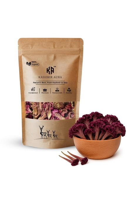 Kashmir Aura Cockscomb Flower | Kashmiri Mawal, Velvet Traditional Delicacy (100G)