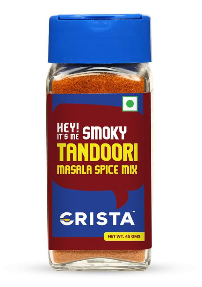 Crista 45 Gms Smoky Tandoori Masala Spice Mix | For Paneer, Chicken, And Vegetables Zero Added Colours & Preservatives No Sugar Vegan