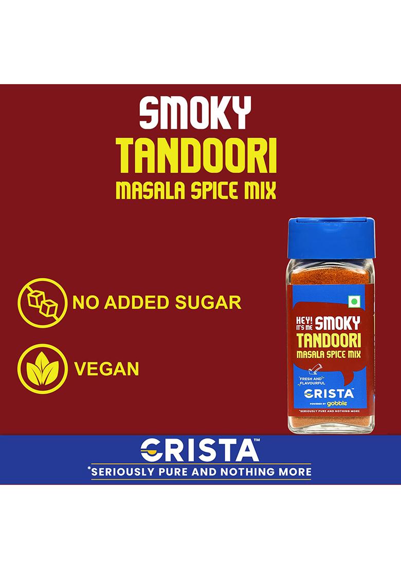 Crista 45 Gms Smoky Tandoori Masala Spice Mix | For Paneer, Chicken, And Vegetables Zero Added Colours & Preservatives No Sugar Vegan