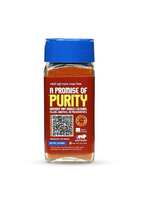 Crista 45 Gms Smoky Tandoori Masala Spice Mix | For Paneer, Chicken, And Vegetables Zero Added Colours & Preservatives No Sugar Vegan