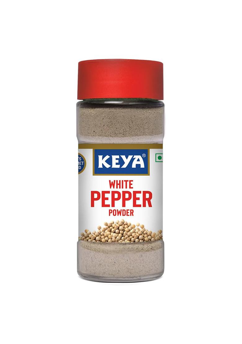Keya White Pepper Powder 60G | Ground For Cooking, Seasoning & Garnishing Ideal Soups, Sauces, Stir-Fries, And Asian Dishes Fresh, Bold Flavor, Perfect Adding A Subtle Heat Versatile Spice Every Kitchen