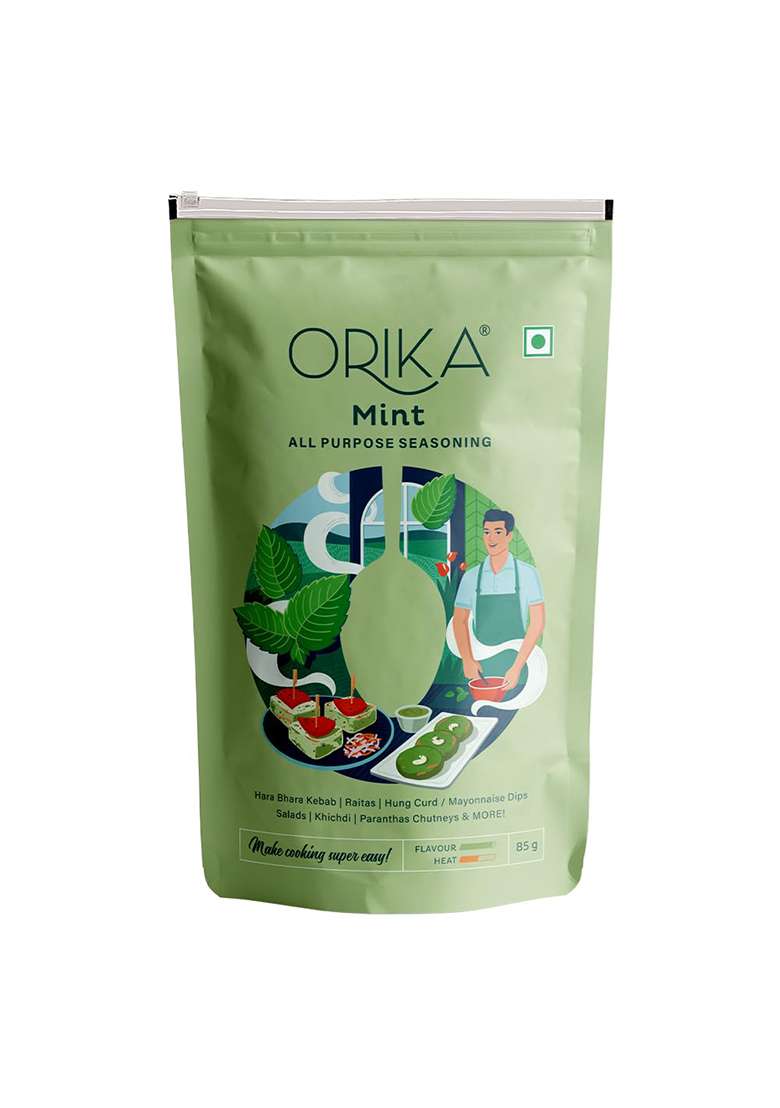 Orika Mint Powder All Purpose Seasoning, 85G | Natural Dry Pudina No Artificial Flavours And Colours - Indya