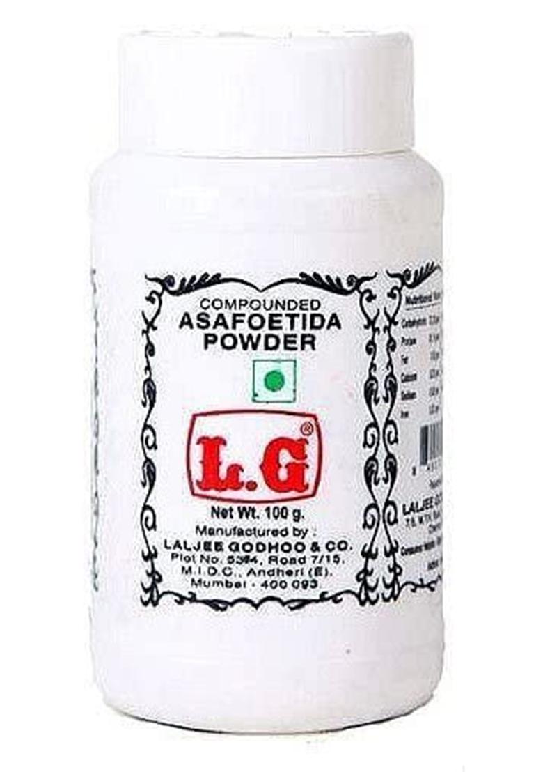 Lg Laljee Godhoo & Co. Asafoetida, Powder, Can Be Used As A Digestive Aid, 100G Or + 20G Fennel (Weight May Vary)
