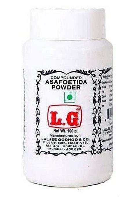 Lg Laljee Godhoo & Co. Asafoetida, Powder, Can Be Used As A Digestive Aid, 100G Or + 20G Fennel (Weight May Vary)