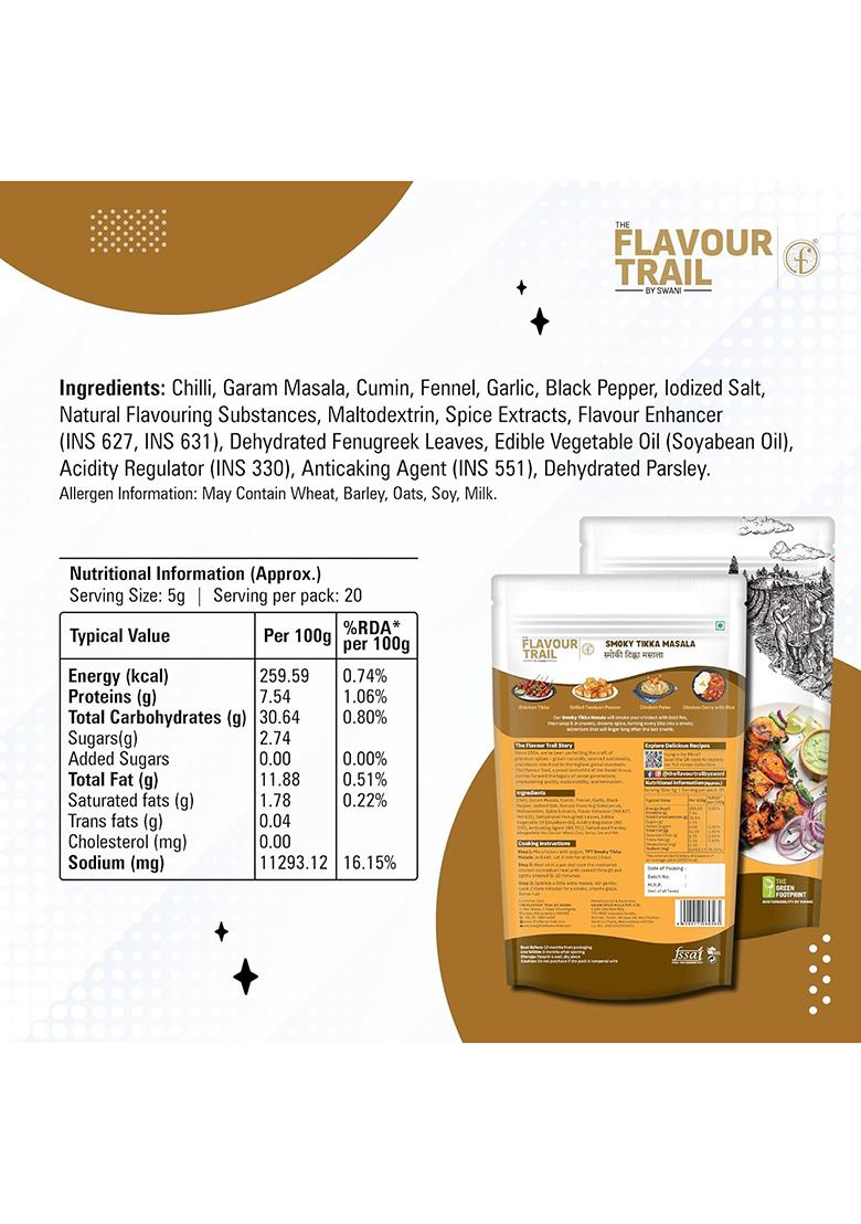 The Flavour Trail By Swani Pure & Natural Smoky Tikka Masala