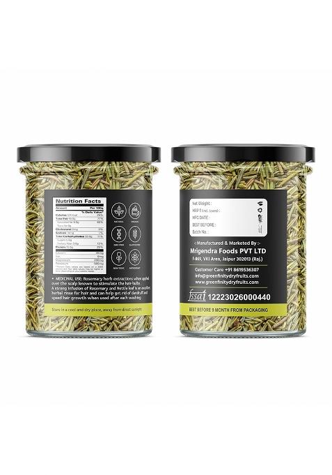 Prettynutty 100% Natural Rosemary Dried Leaves (200G) Premium Culinary Herb For Cooking, Tea, Hair Growth & Antioxidant Benefits